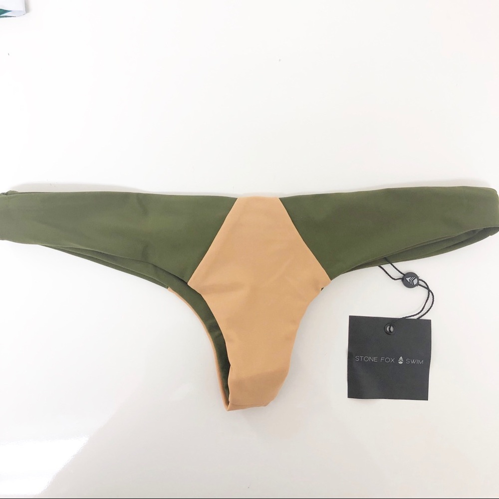 Byron Bottom in Olive Bare Block